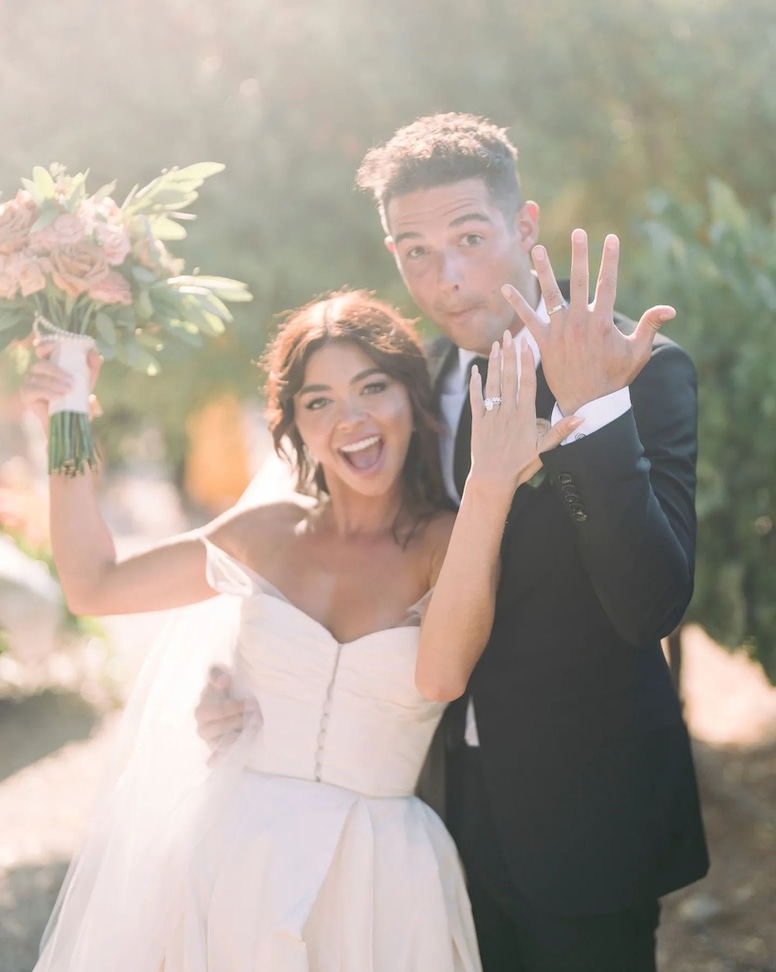 Sarah Hyland, Wells Adams, Wedding