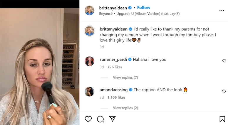 Brittany Aldean, Instagram