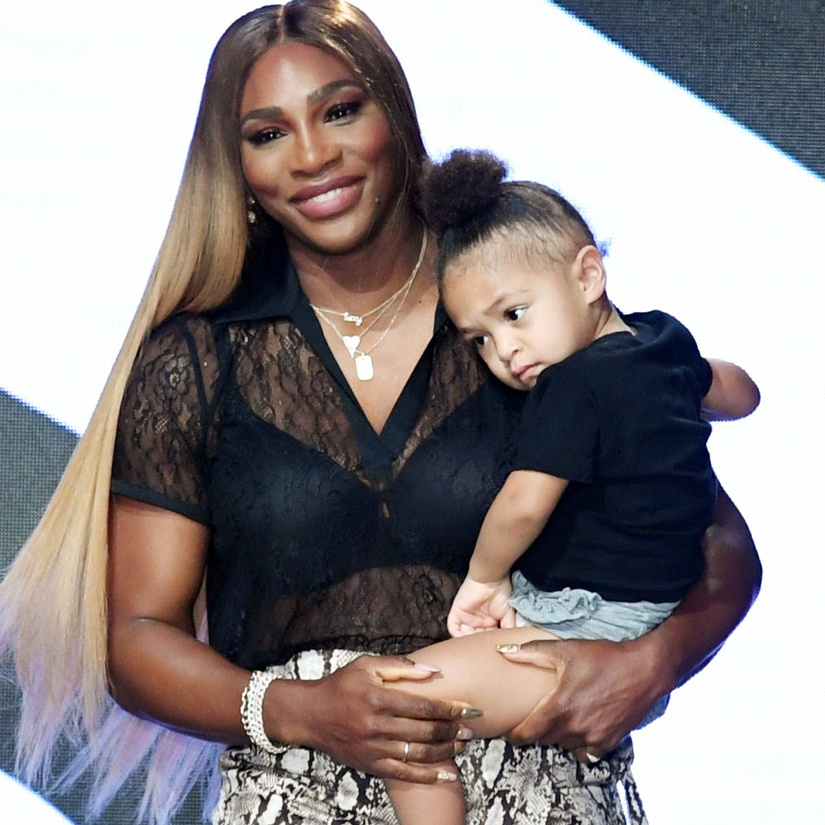 Serena's daughter, Olympia, sports beads, like Mom years ago - The