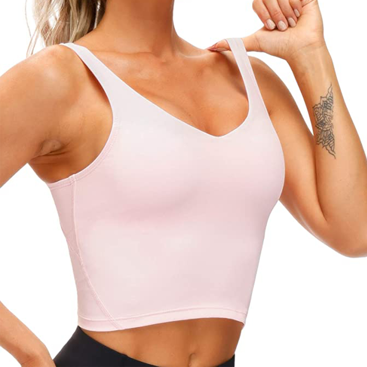 This $22 Longline Sports Bra Doubles as a Workout Top and It Has 20300+  5-Star Reviews