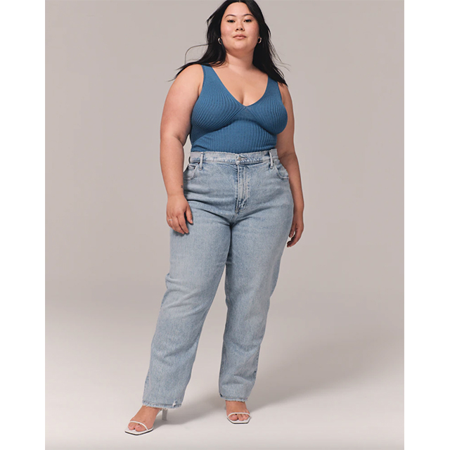 These trendy new ripped Hollister Mom Jeans are the pinnacle of trends  2019. #trends #2019trends #holl…