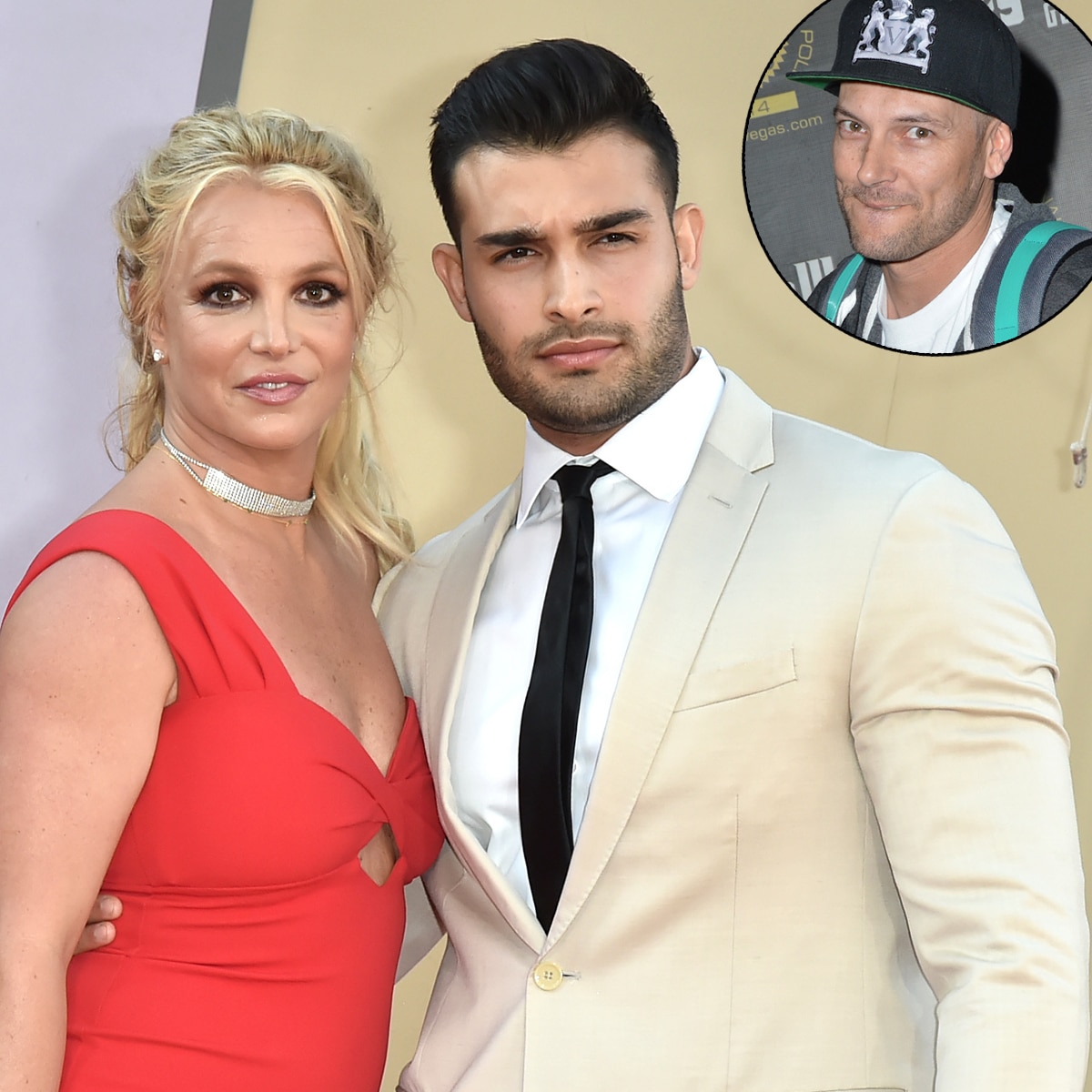 Sam Asghari, Britney Spears, Kevin Federline