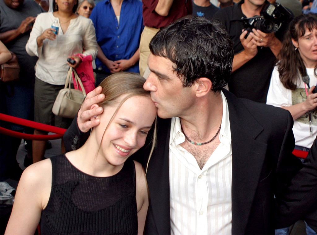 Antonio Banderas and Stepdaughter Dakota Johnson Reunite in Cute Pic