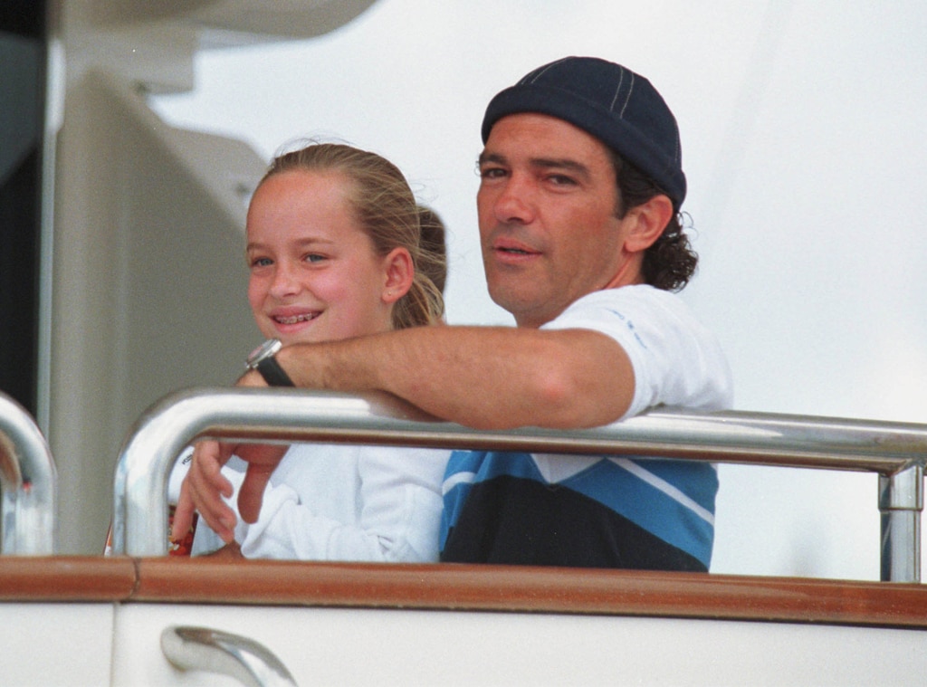 Antonio Banderas and Stepdaughter Dakota Johnson Reunite in Cute Pic