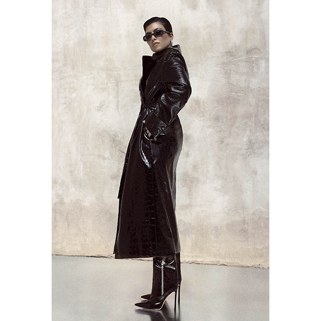 Leather Pants: Boohoo by Kourtney Kardashian Barker Faux Leather