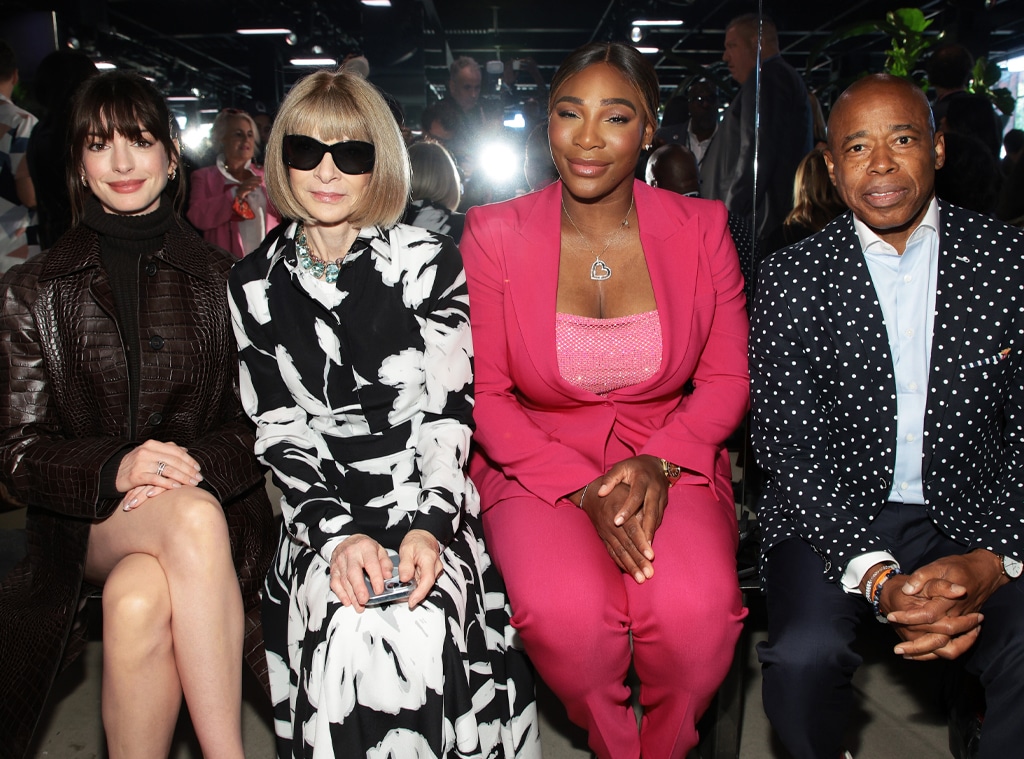 Anne Hathaway, Anna Wintour, Serena Williams,Eric Adams, NYFW