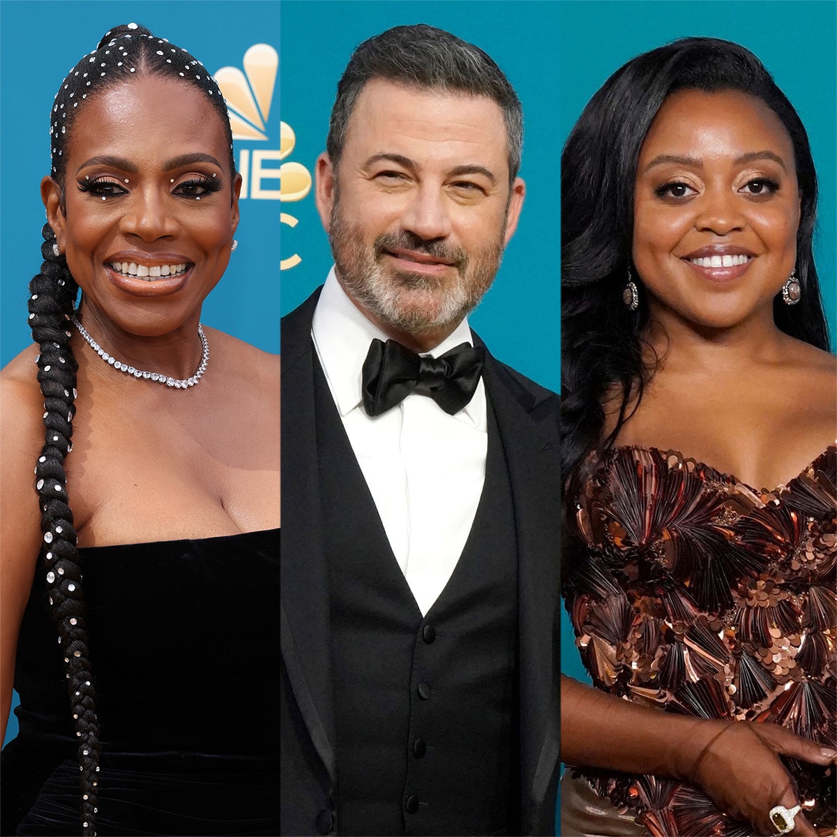 Sheryl Lee Ralph, Jimmy Kimmel, Quinta Brunson, 2022 Emmys