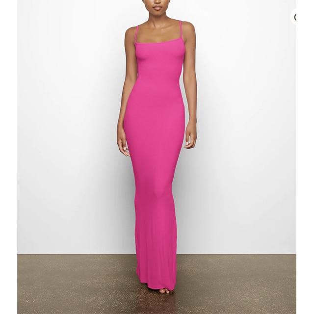 I did it again and ordered the @skims viral dress backless smoothing l, Skims Dress