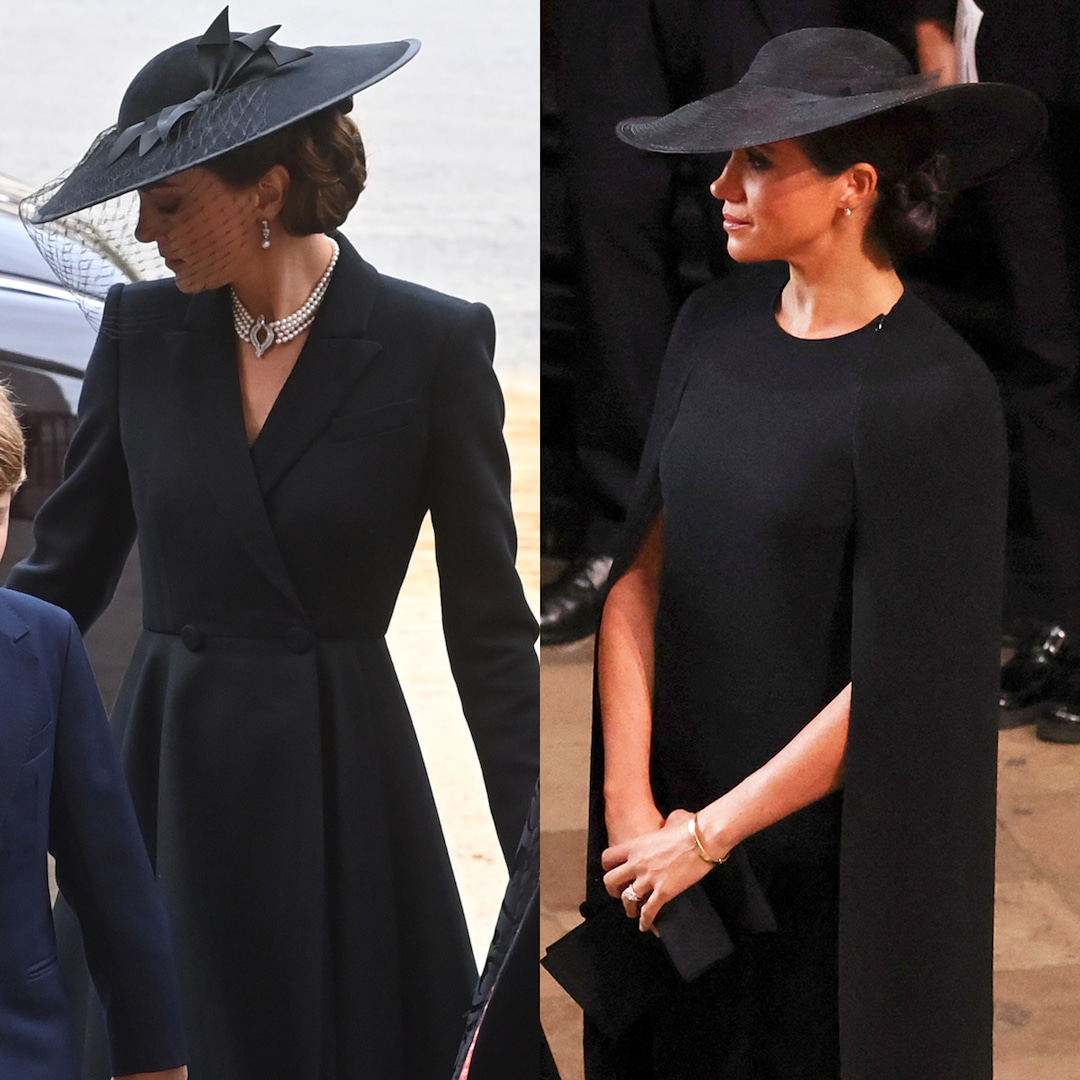 How Kate Middleton and Meaghan Markle's Outfits Paid Tribute to Queen Elizabeth II thumbnail