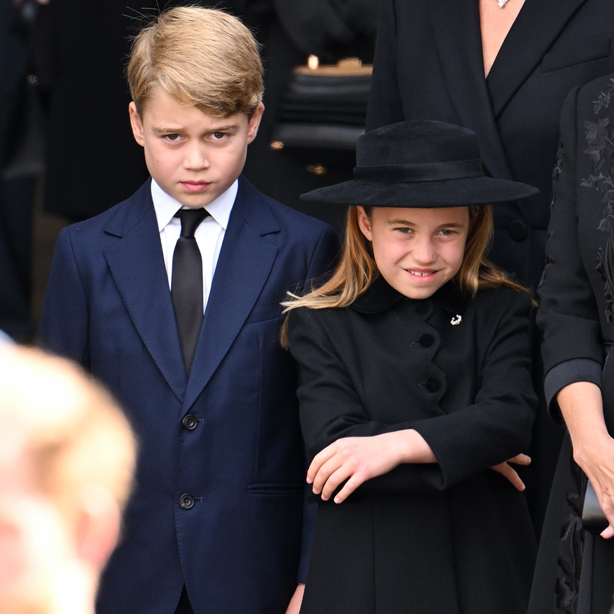 How Princess Charlotte Helped Prince George Follow Funeral ...