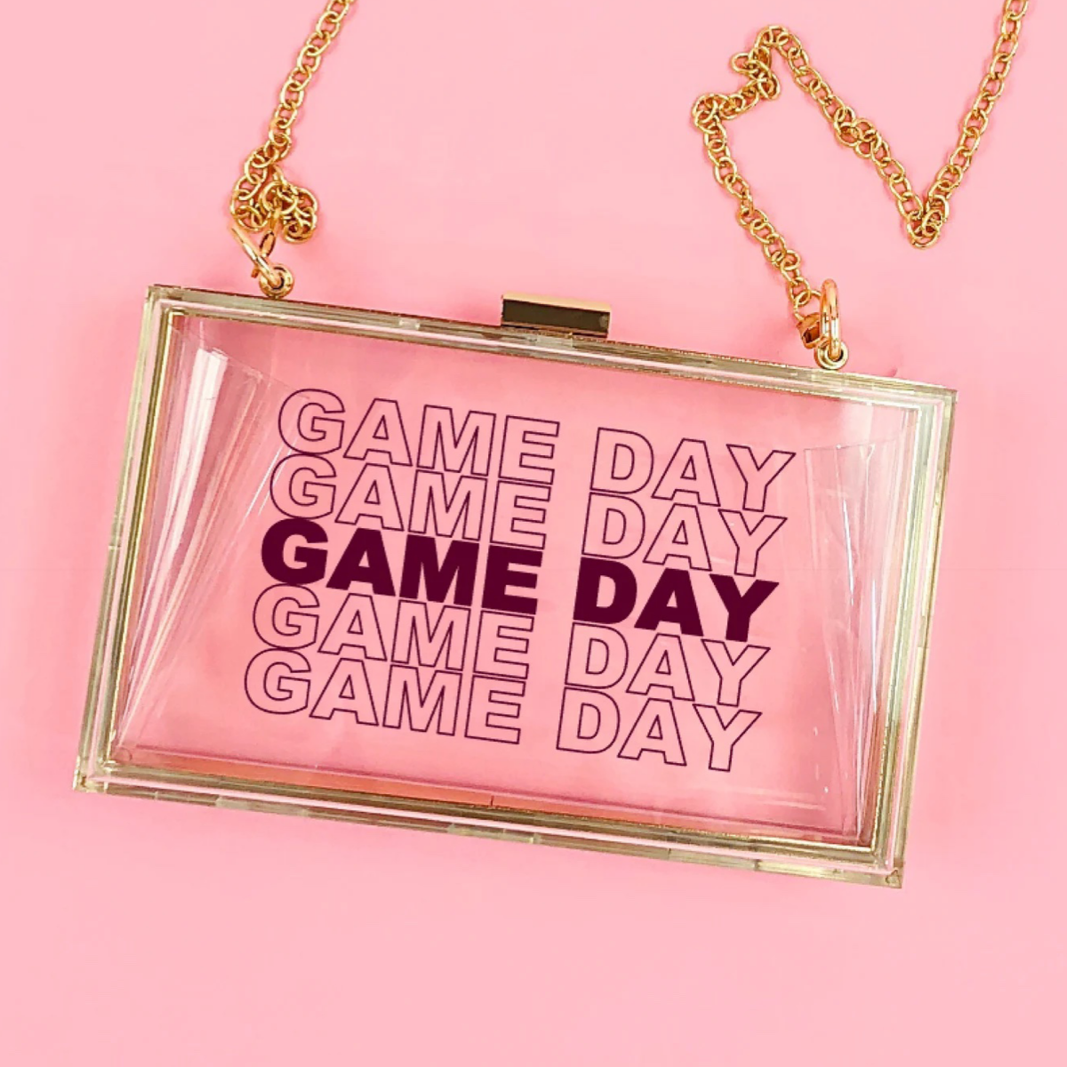 Cute clear cheap gameday bags