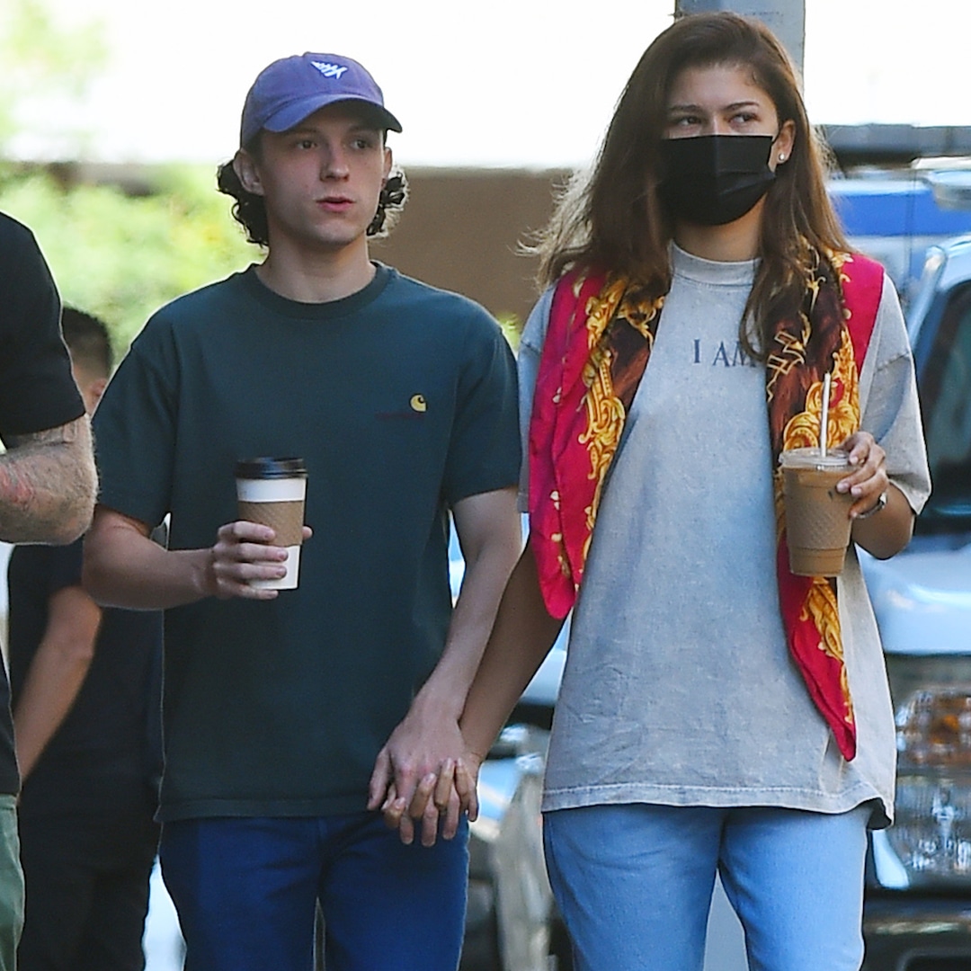 Zendaya and Tom Holland Hold Hands During Coffee Run in New York City