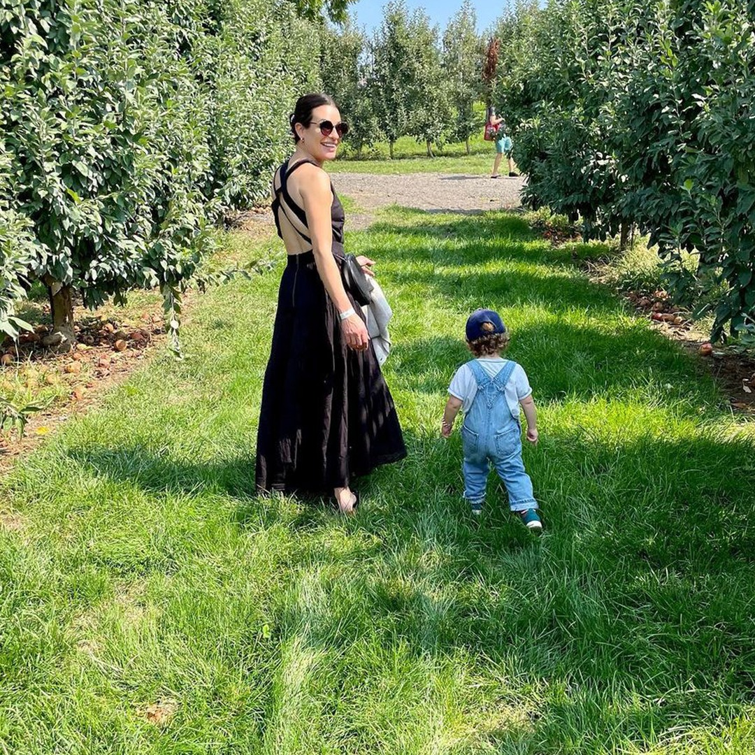 See Lea Michele Bond With Son Ever at Pumpkin Patch Amid Funny Girl Return