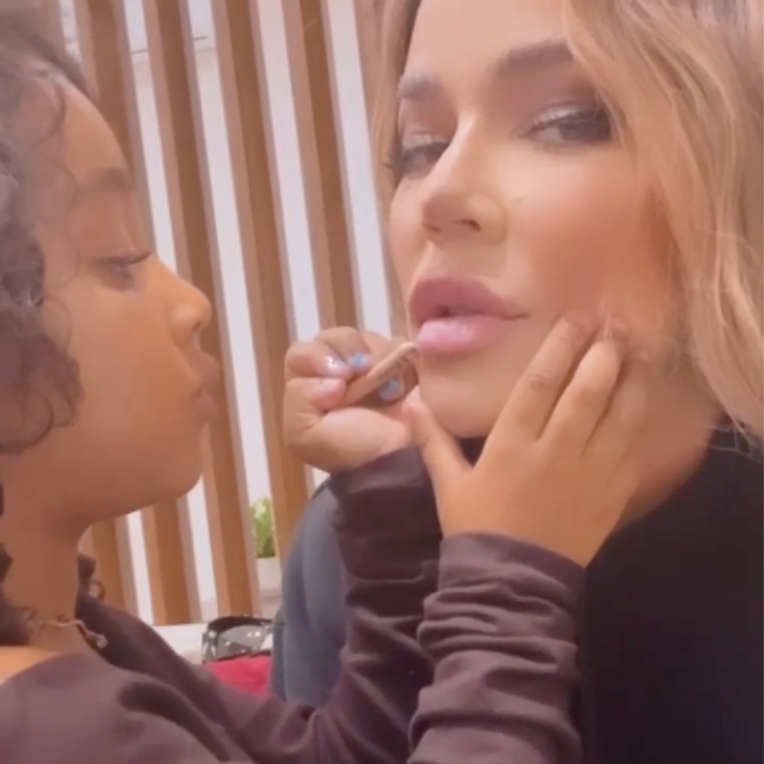 Khloe Kardashian Proves Niece Chicago West Is Already a Makeup Pro