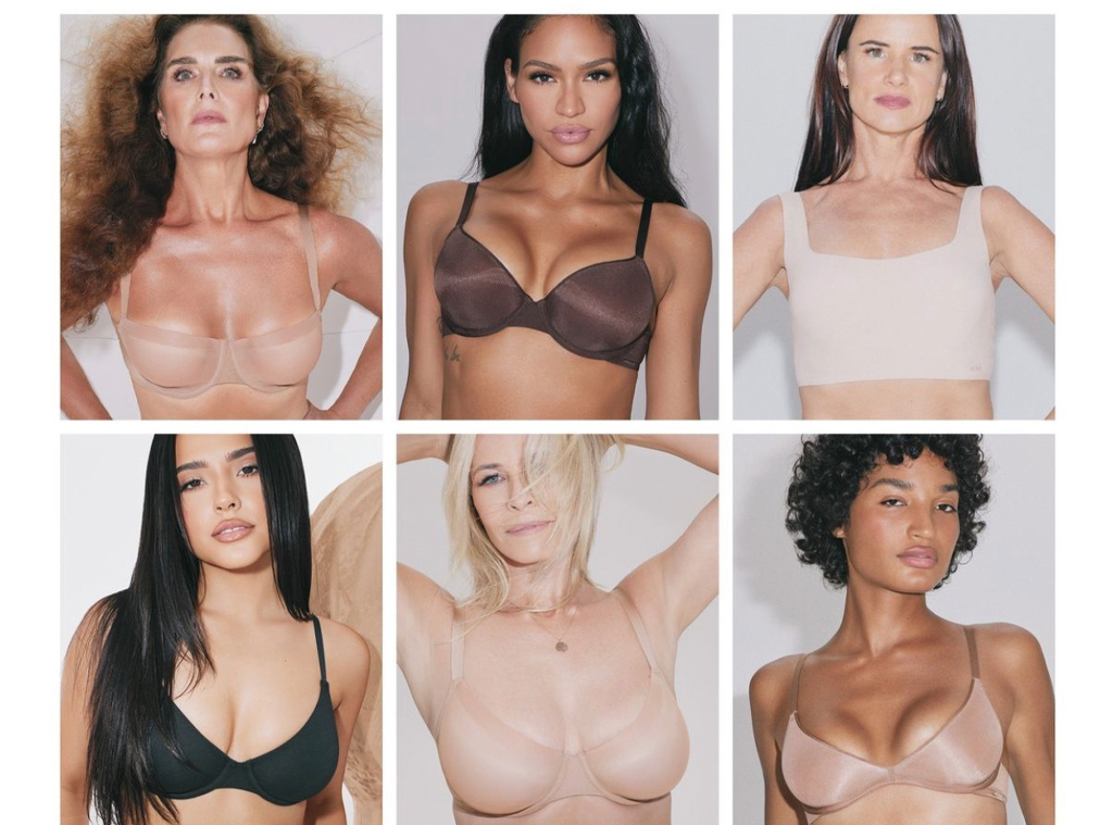 I'm a 32C and bought a Skims bra - it gives really good cleavage, Kim  Kardashian can take all my money
