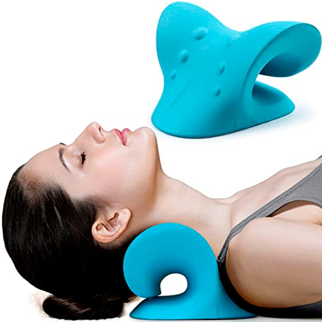 Amazing Neck Massager & Cervical Traction Device, Fast Pain Relief, Melts Away Muscle Knots, Trigger Point, Pain, Tension, Stretcher, Deep