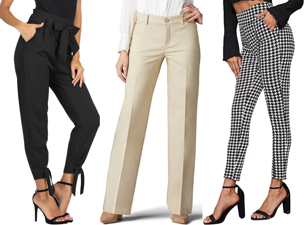 high SweatyRocks Women's Casual Leggings Stretchy High Waist Work Pants  Black Medium at  Women's Clothing store
