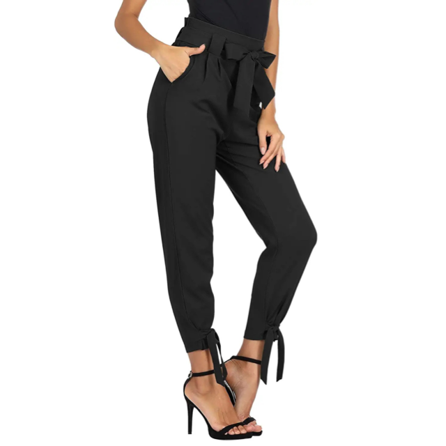 Ginasy Dress Pants Women Business Casual Work Trousers High Waisted Stretch  Pull On Office Slacks with Pockets Black at  Women's Clothing store