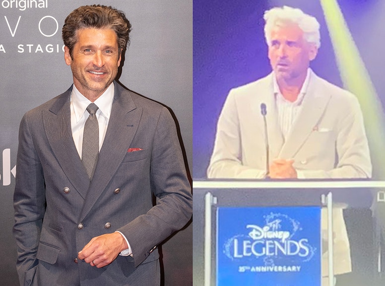 Patrick Dempsey, Disney D23, Unrecognizable White Hair, Twitter