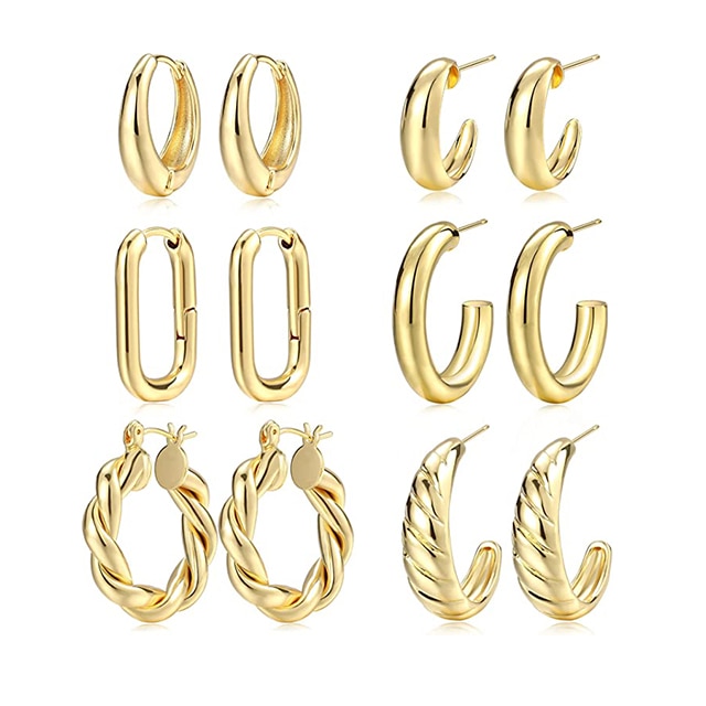 4 Pairs Women 80s Earrings Retro Earrings Dangle Earrings Neon Earrings for  80s Party Costume Accessory Style Set 3  Amazonin Fashion