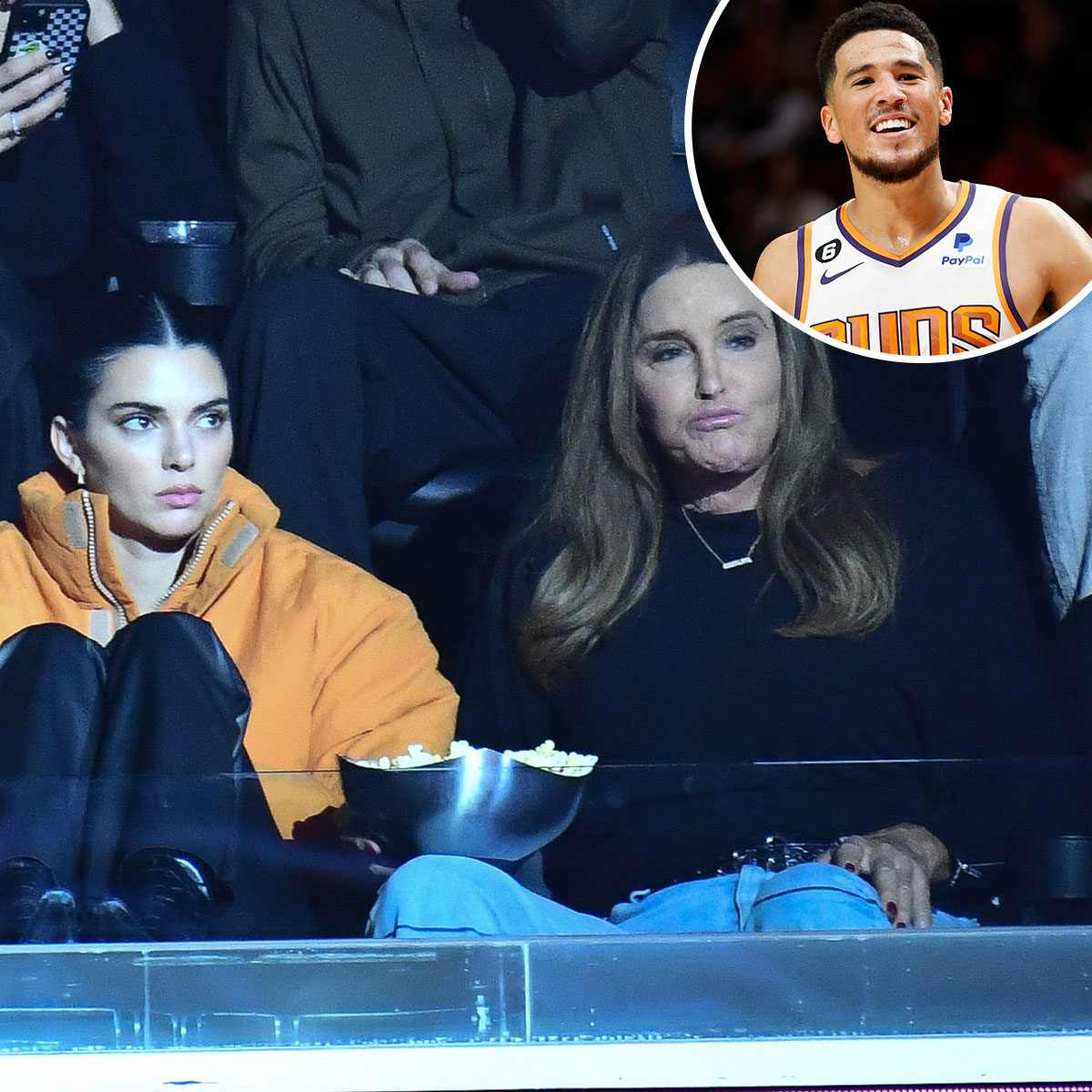 Kylie & Kendall Jenner Support Devin Booker
