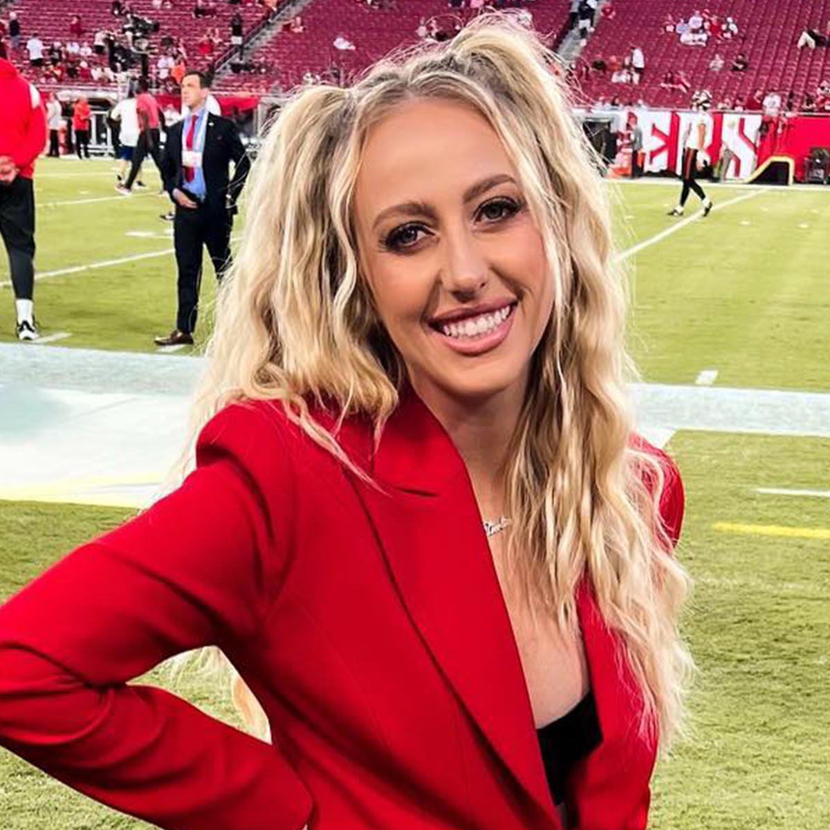 Pregnant Brittany Mahomes Matches Game Day Outfits with Sterling: Photos