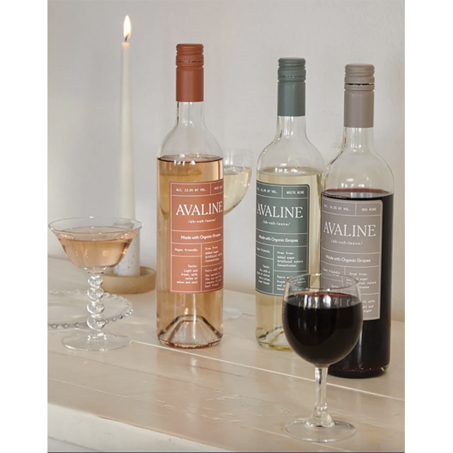 Organic Red, White, Rosé Wine Trio by Avaline