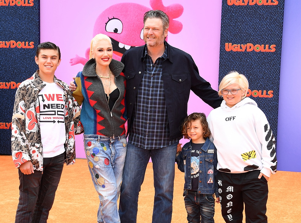 Gwen Stefani, Blake Shelton, kids