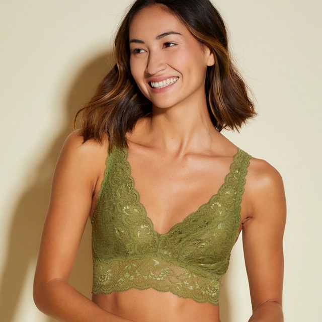 Cosabella Plus Size Soire Confidence Extended Bralette in Green