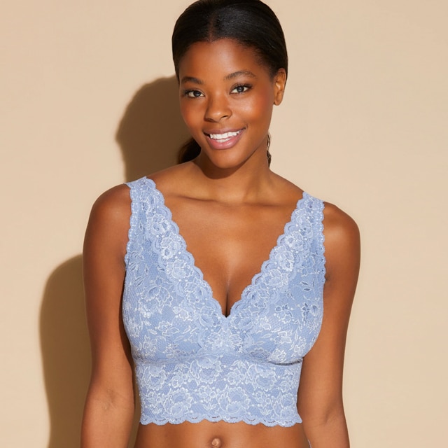 Cosabella Paradiso Petite Triangle Bralette in Navy Blue FINAL SALE (40%  Off) - Busted Bra Shop