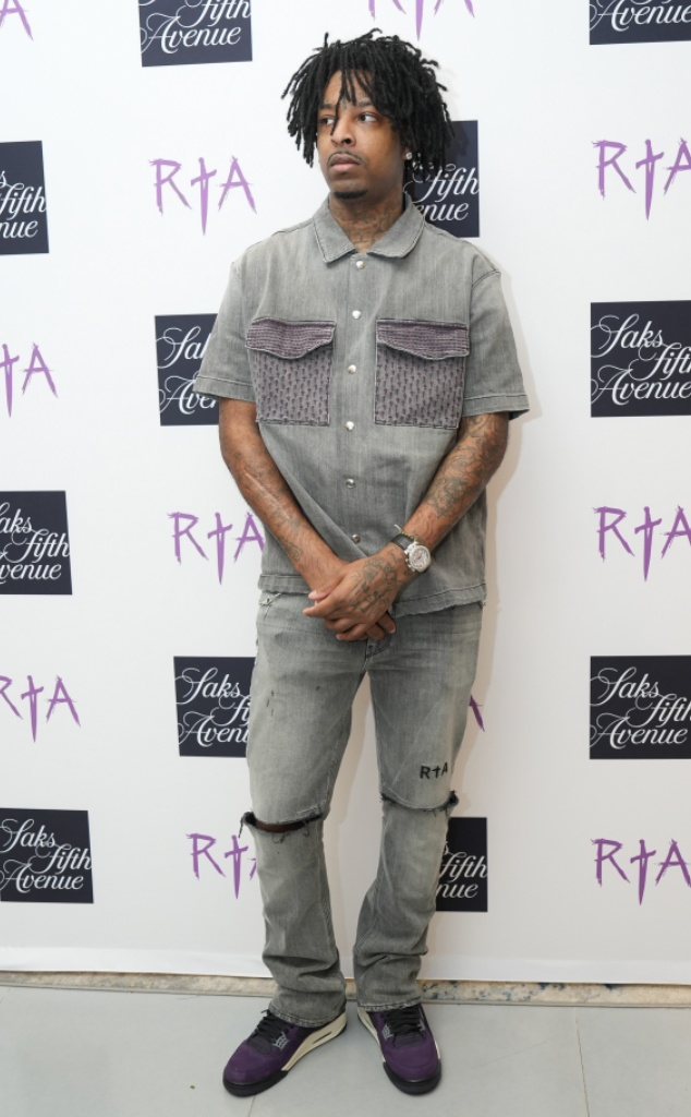 Rapper 21 Savage attends RTA X Savage Collection Launch at Saks Fifth  News Photo - Getty Images