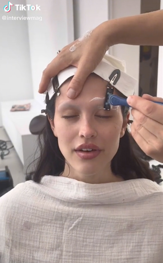 Amelia Hamlin, TikTok, Shaved Eyebrows