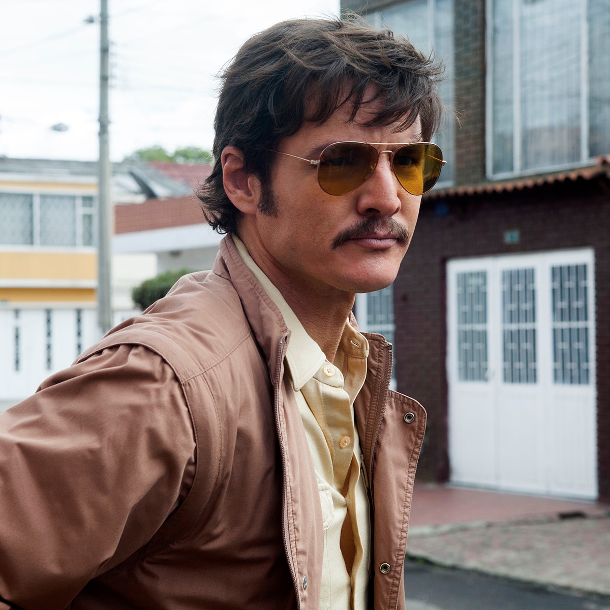 Javier Peña Narcos Leather Black Jacket - The Movie Fashion