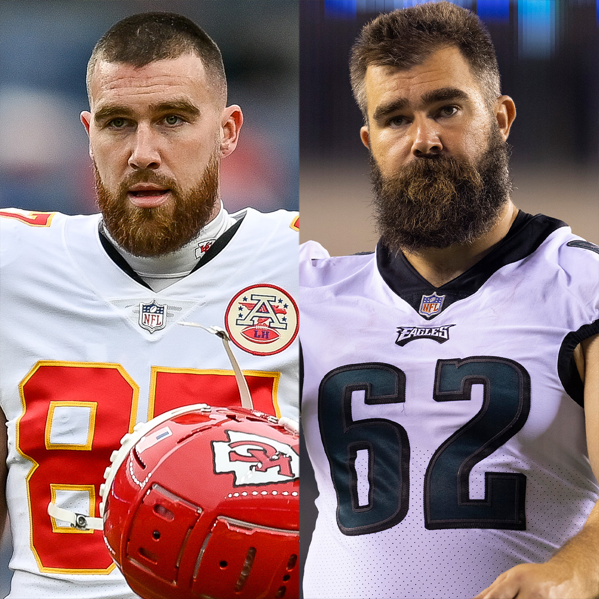Bearded baby' Jason Kelce pays off a Super Bowl bet with his brother