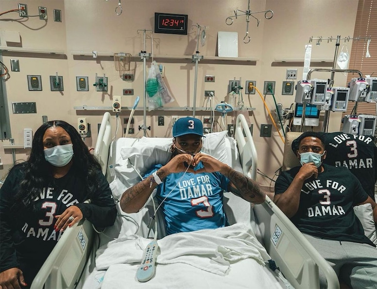 Damar Hamlin, Hospital, Instagram