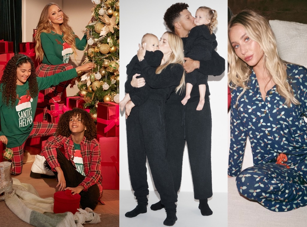 Shop Matching Family Pajamas Shop Matching Family Pajamas Mariah Carey Patrick Mahomes Brittany Mahomes Alix Earle