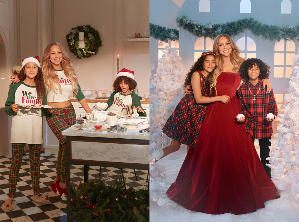 Patrick Mahomes family in pajamas for Kim Kardashian SKIMS ads