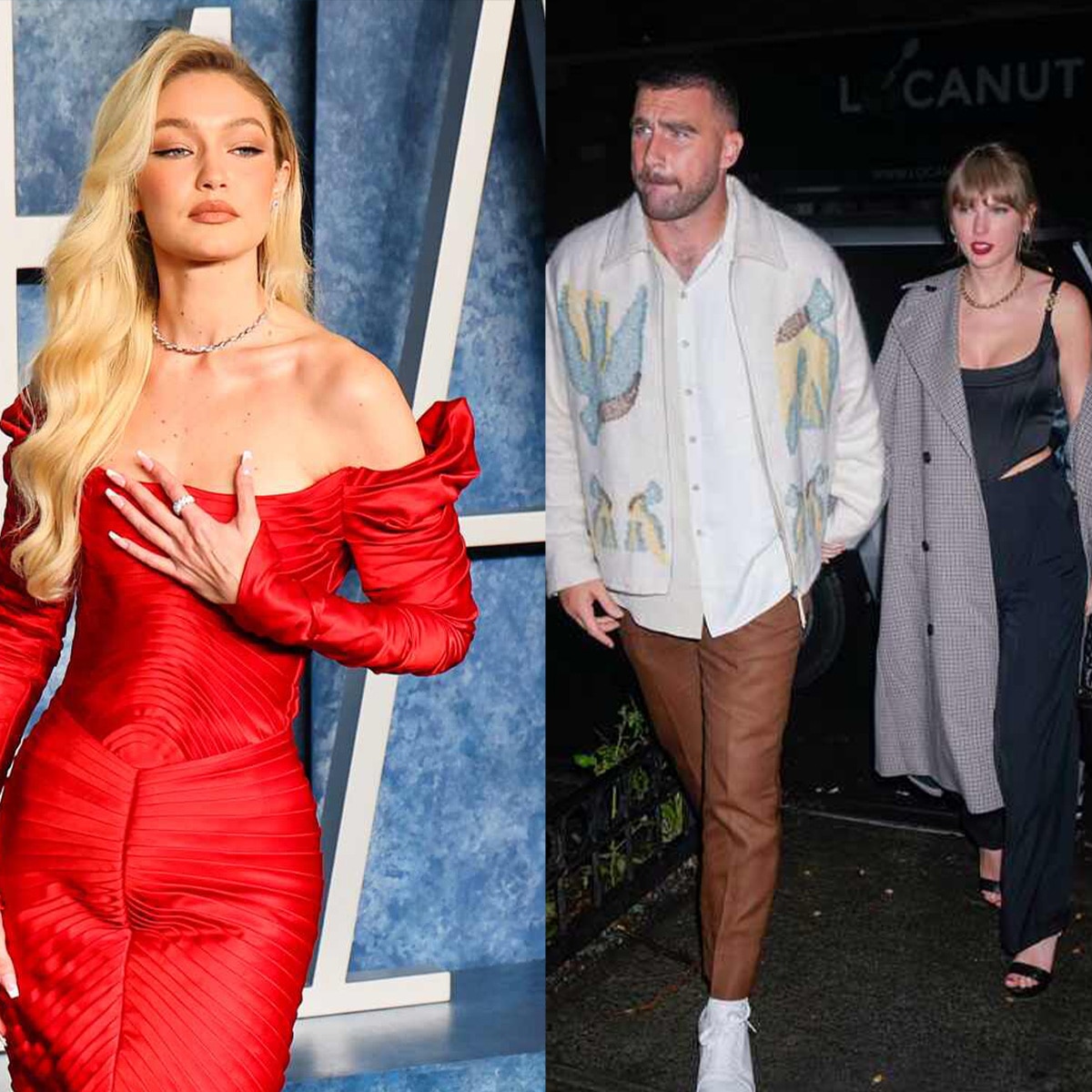 Gigi Hadid, Taylor Swift, Travis Kelce