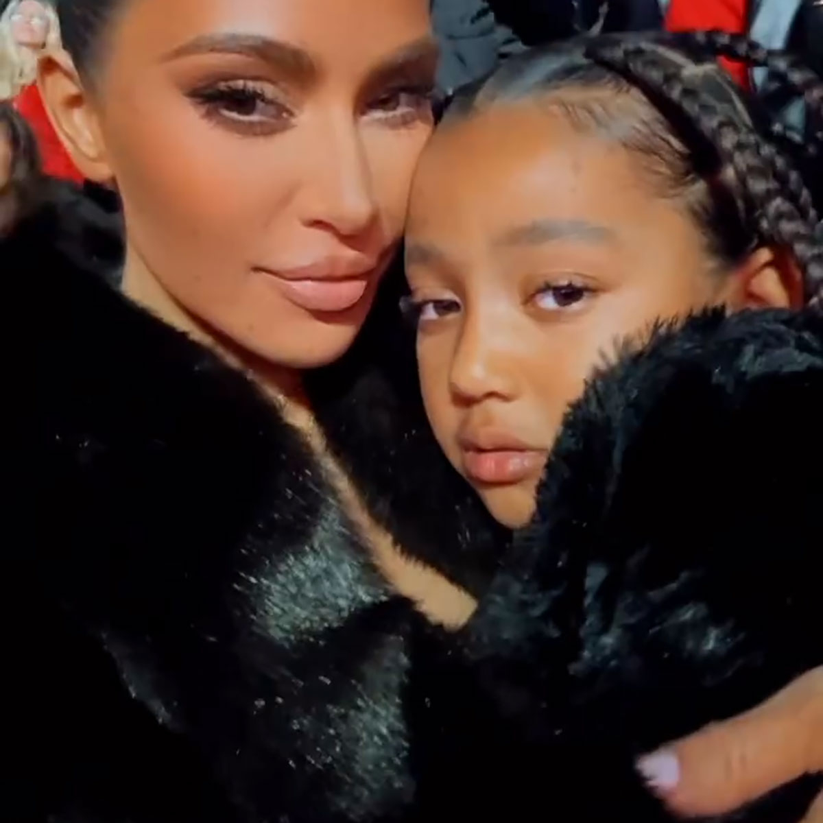 Kim Kardashian Brings Daughters and Nieces to Mariah Carey Concert