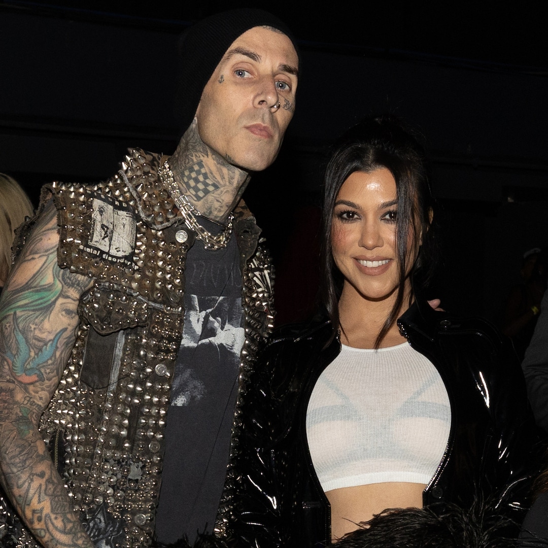 Kourtney Kardashian Subtly Hints She Welcomed Baby Boy With Travis Barker E Online E NEWS Kourtney Kardashian Subtly Hints She Welcomed Baby Boy With Travis Barker E Online E NEWS
