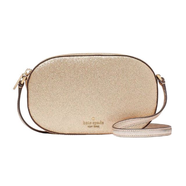 Kate Spade Cameron Saffiano Leather Hilli- Black W Gold Hardware