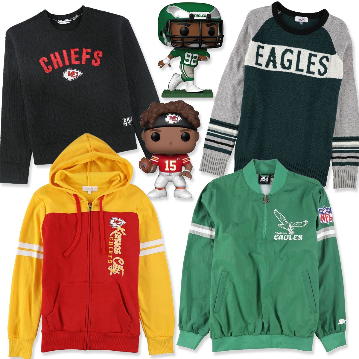 Eagles And Chiefs Super Bowl LVII Shirt ⋆ Vuccie