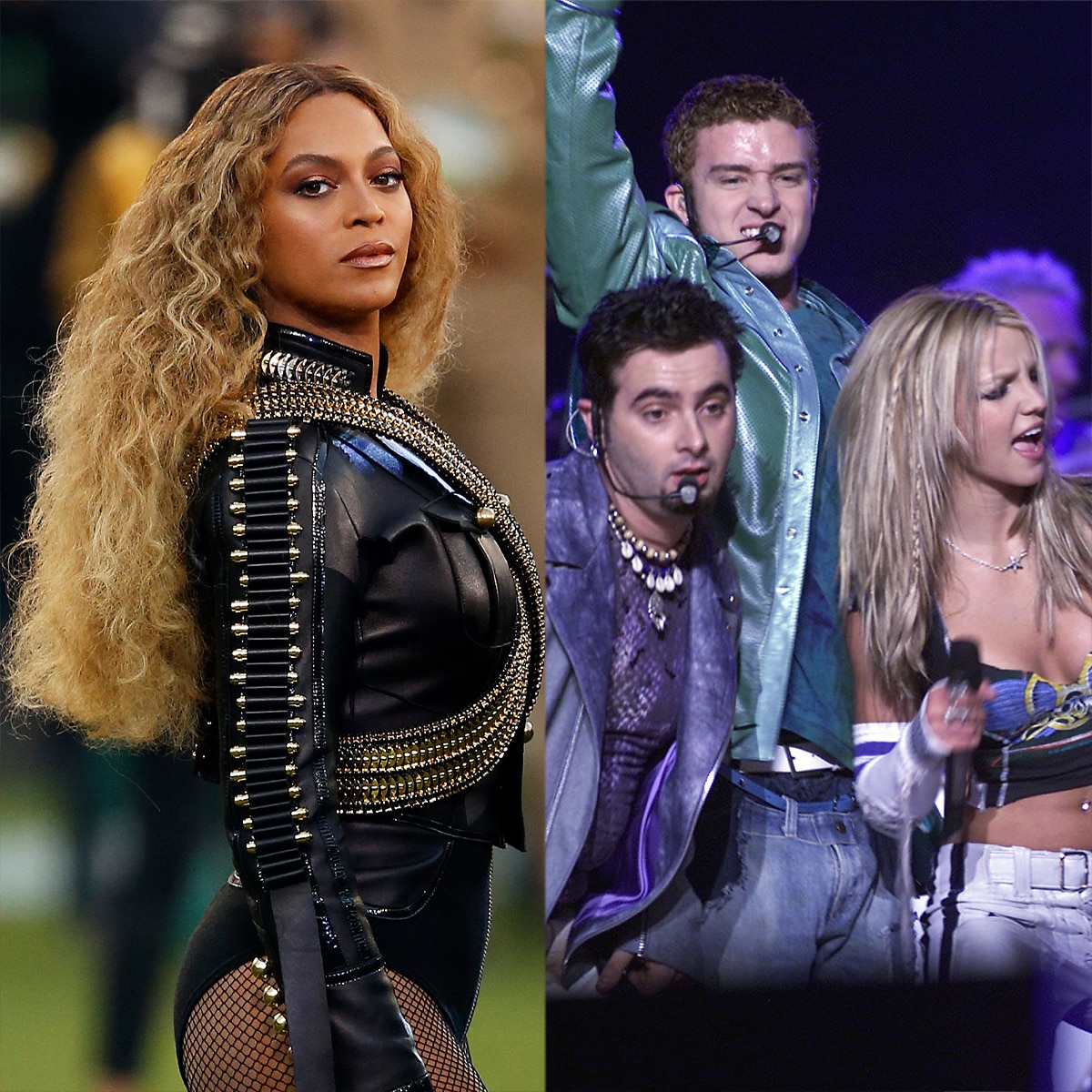 Beyonce, NSYNC, Lady Gaga, Super Bowl