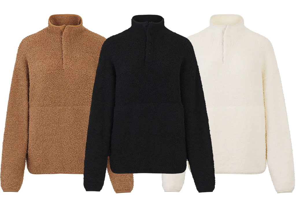 Buy SKIMS Cozy Knit Pullover - Bone At 44% Off
