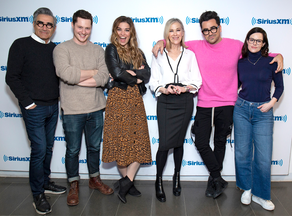 Schitts Creek, Annie Murphy, Noah Reid, Emily Hampshire, Daniel Levy, Catherine O'Hara, Eugene Levy, 2019