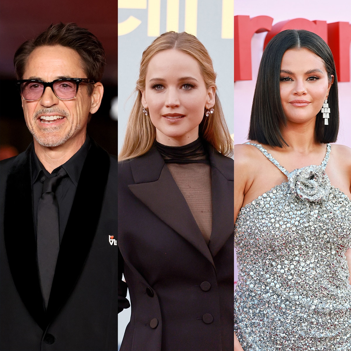 Robert Downey Jr, Jennifer Lawrence, Selena Gomez