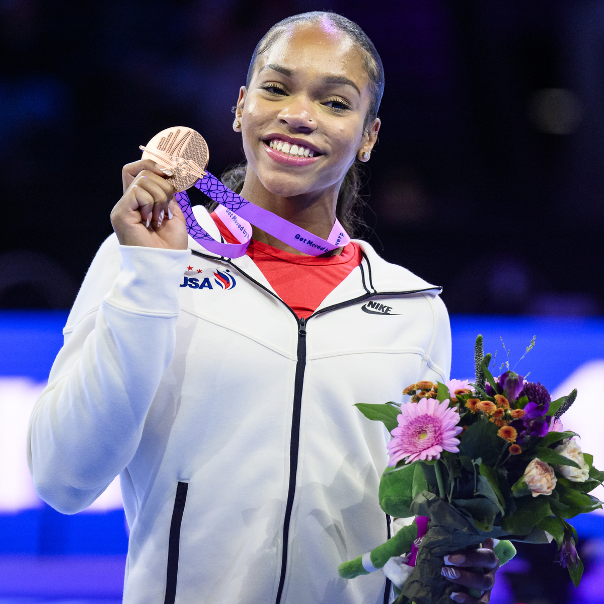 Shilese Jones backs up dream year at world gymnastics championships - NBC  Sports