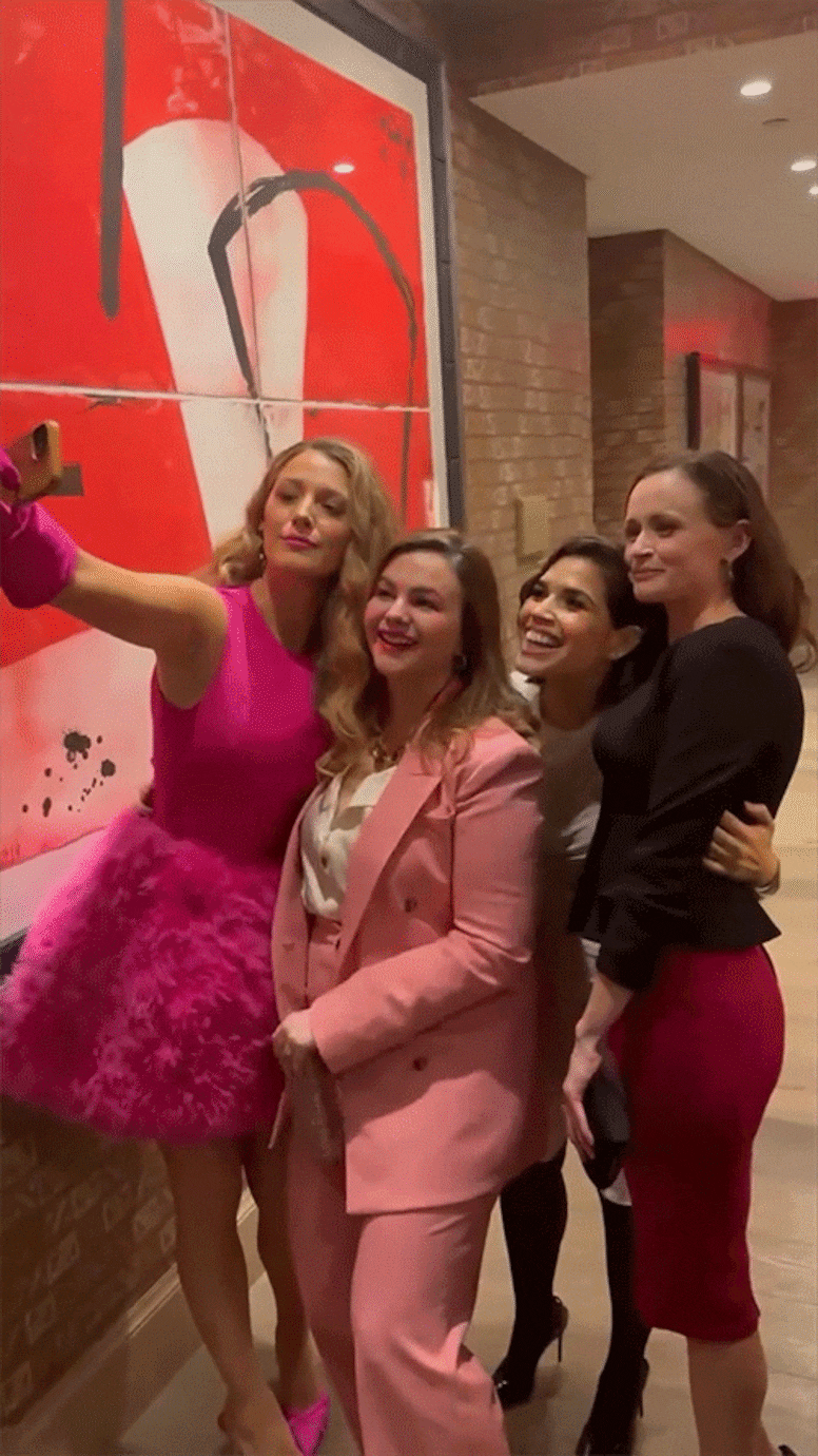 America Ferrera, Blake Lively, Amber Tamblyn, Alexis Bledel, Sisterhood of the Traveling Pants Reunion, Instagram, 2023, GIF