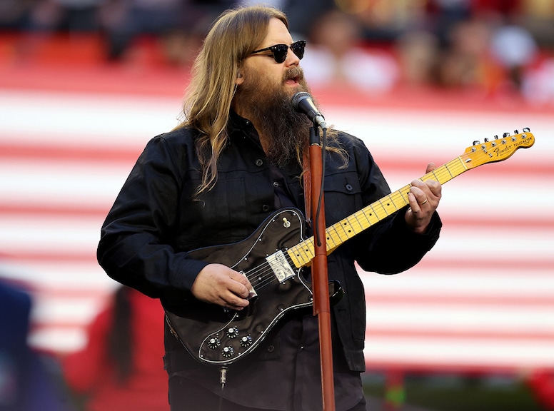 Chris Stapleton performs the national anthem, Super Bowl LVII, 2023
