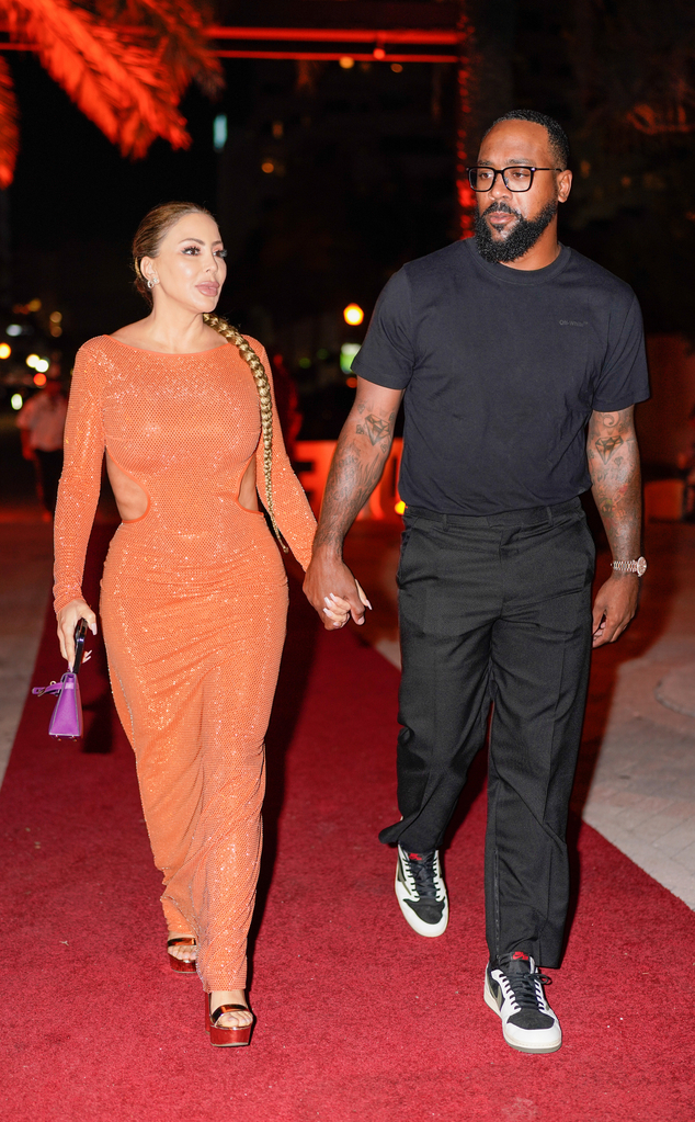 Larsa Pippen Marcus Jordan couple red carpet event